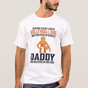 Volleyball Girl Daddy Vintage Engraving Shirt Desi