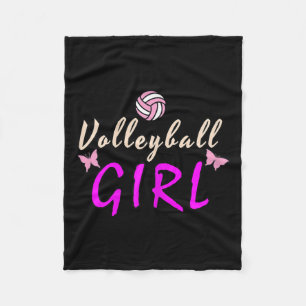 Volleyball Girl Fleece Blanket
