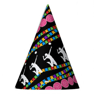 Volleyball Girl Player Birthday Party Hat