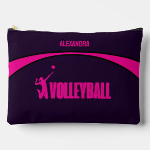 Volleyball Girl Player, Team, Birthday Girl Accessory Pouch