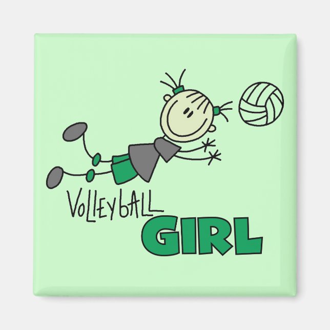 Volleyball Girl Tshirts and Gifts Magnet (Front)