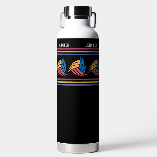 Volleyball Girl, Volleyball Player Gift, Birthday Water Bottle (Front)