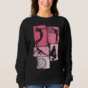 Volleyball Girls Women Youth Girl Player Sweatshirt