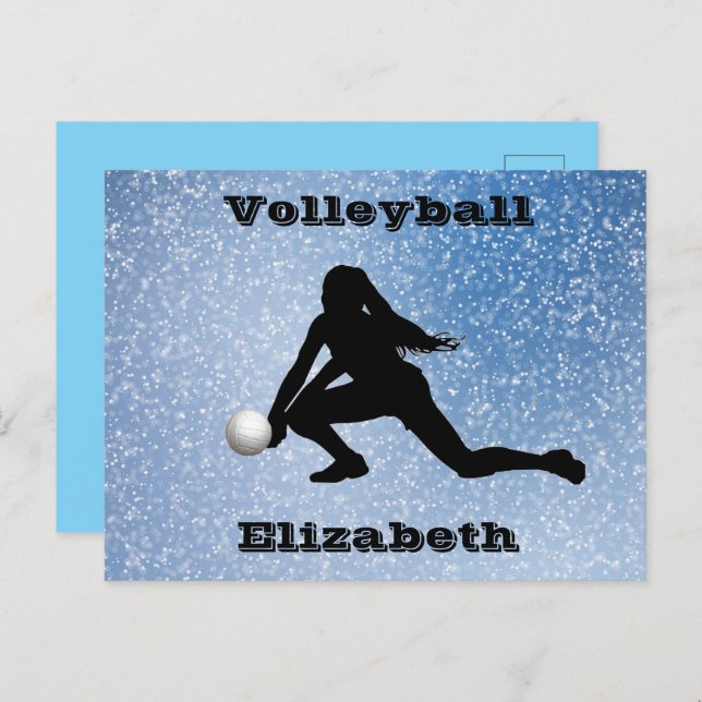 Volleyball Glam    Postcard (Front/Back)