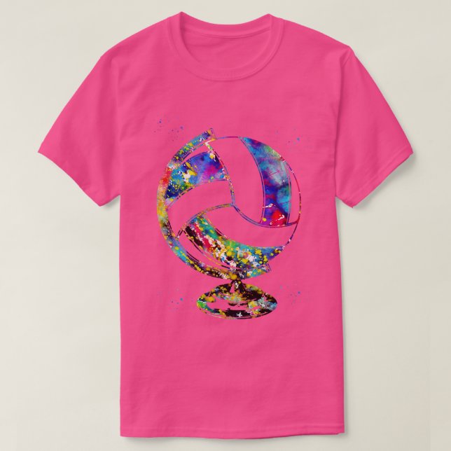 Volleyball Globe 2 T-Shirt (Design Front)