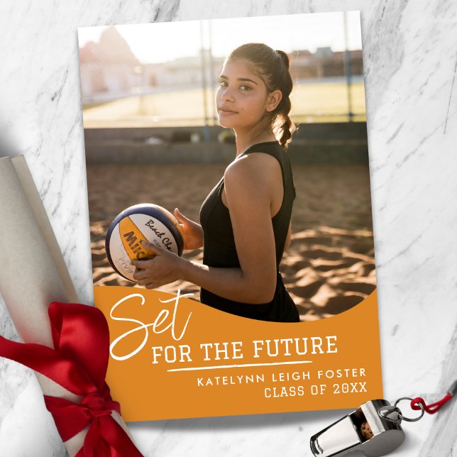Volleyball Graduation Announcement Invitation (Creator Uploaded)