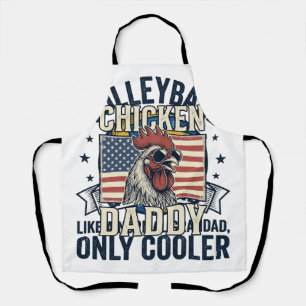 Volleyball Grandad Vintage Funny Shirt Design_1 Apron