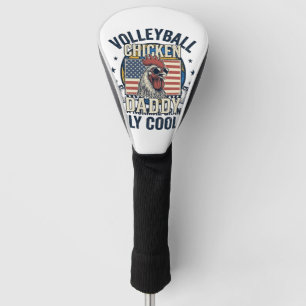 Volleyball Grandad Vintage Funny Shirt Design_1 Golf Head Cover