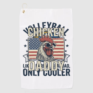 Volleyball Grandad Vintage Funny Shirt Design_1 Golf Towel