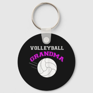 Volleyball Grandma  Support Key Ring