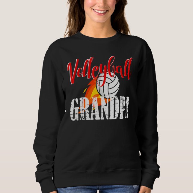 Volleyball Grandpa Volleyball   Sweatshirt (Front)