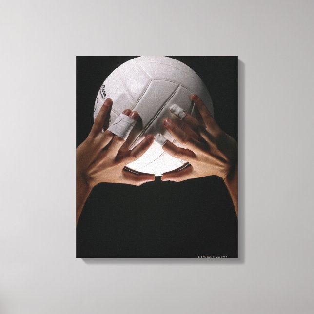 Volleyball Hands Canvas Print (Front)