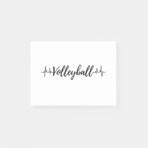 Volleyball Heartbeat Post-it Notes