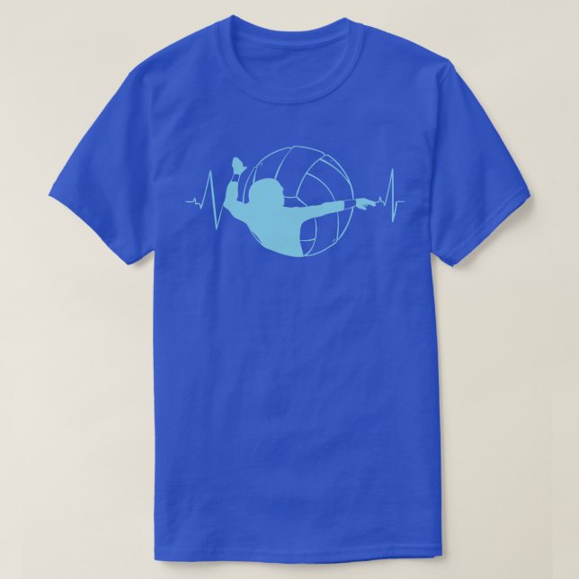 Volleyball Heartbeat T-Shirt (Design Front)