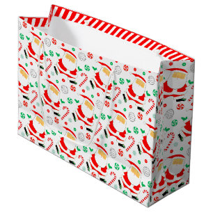 Volleyball Holiday Large Gift Bag