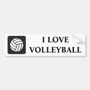 Volleyball Icon Bumper Sticker