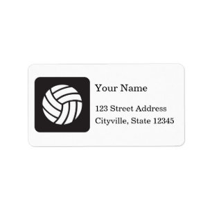 Volleyball Icon Label