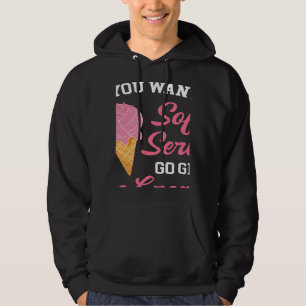 Volleyball If You Want A Soft Serve Ice Cream Men Hoodie