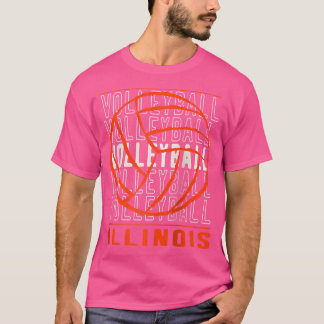 Volleyball Illinois Baseball T-Shirt
