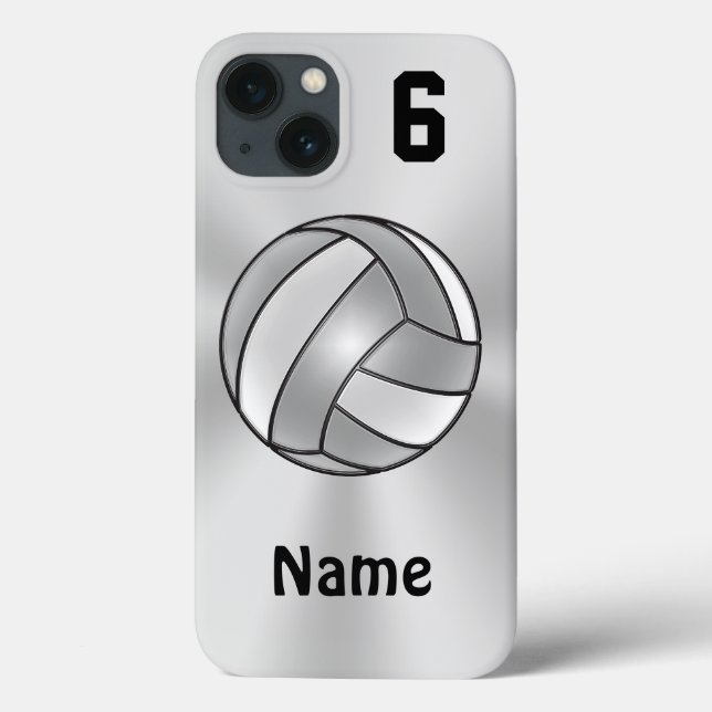 Volleyball iPhone 6 Cases Your NAME and NUMBER (Back)