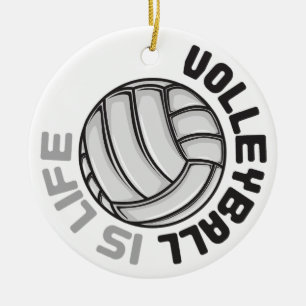 Volleyball is Life Ceramic Tree Decoration
