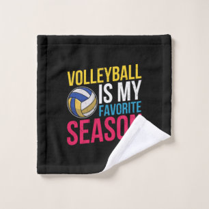Volleyball Is My Favorite Season Wash Cloth