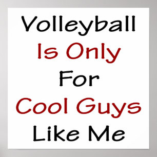 Volleyball Is Only For Cool Guys Like Me Poster