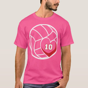 Volleyball Jersey Number 10 Player Mum Game Day T-Shirt