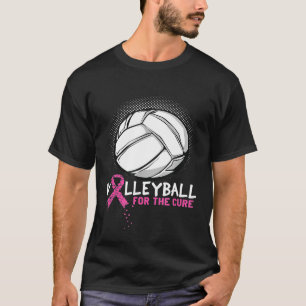 Volleyball Jump Serve And Dig For A Cure T-Shirt