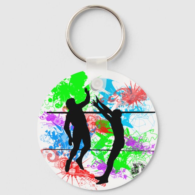 Volleyball Key Ring (Front)