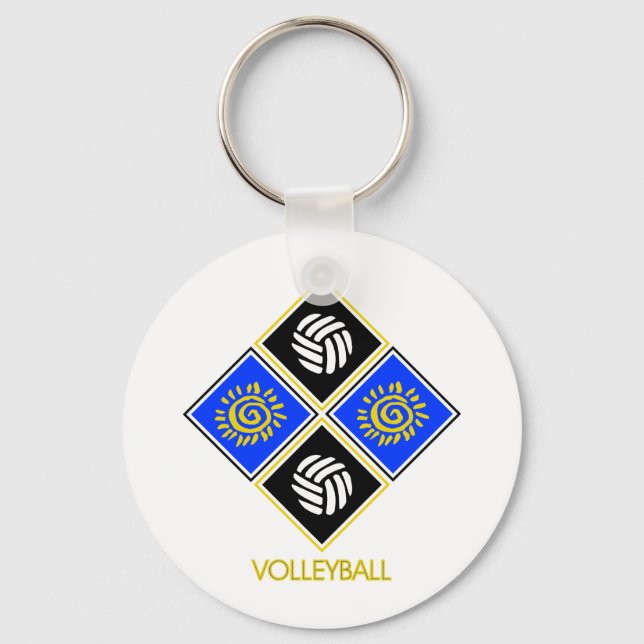Volleyball Key Ring (Front)