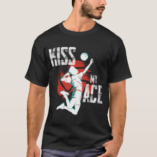 Volleyball Kiss my Ace Volleyball-Player Coach Gif T-Shirt