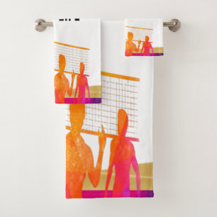 Volleyball Life Bath Towel Set