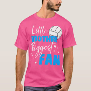 Volleyball Little Brother Biggest Fan Volleyball S T-Shirt