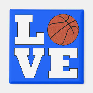 Volleyball LOVE Custom Colour Basketball Fridge Magnet