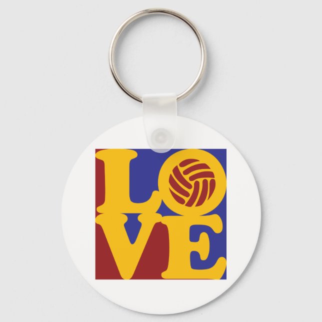 Volleyball Love Key Ring (Front)