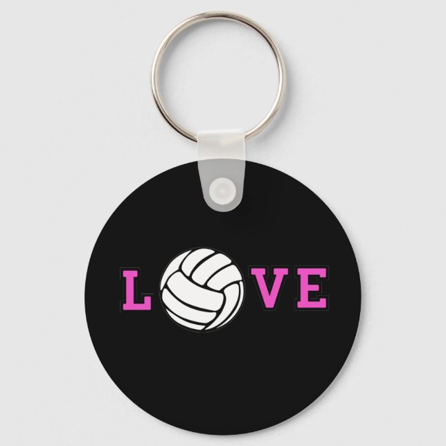 Volleyball Love Key Ring (Front)