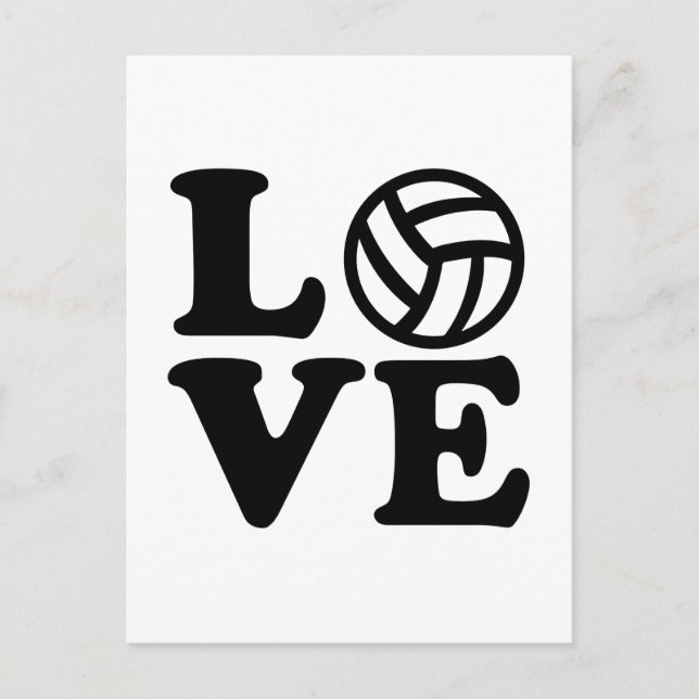 Volleyball love postcard (Front)