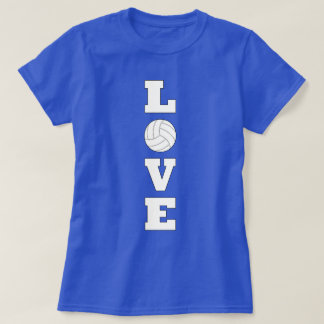 Volleyball LOVE Vertical Graphic T-shirt