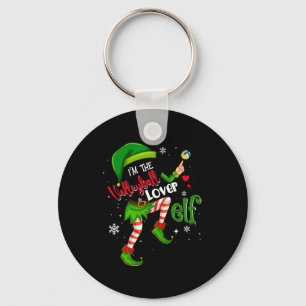 Volleyball Lover Elf Matching Family Group Xmas Pa Key Ring