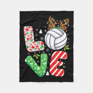 Volleyball Lovers Boys Girls Kids Xmas Christmas V Fleece Blanket