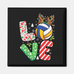 Volleyball Lovers Boys Girls Kids Xmas Christmas V Magnet