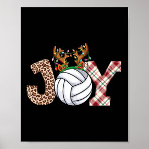 Volleyball Lovers Boys Girls Kids Xmas Christmas V Poster