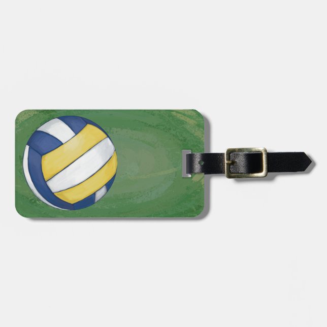 Volleyball Luggage Tag (Front Horizontal)