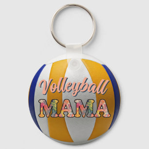 Volleyball Mama Key Ring