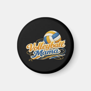 Volleyball Mama Magnet – Retro Volleyball Mom