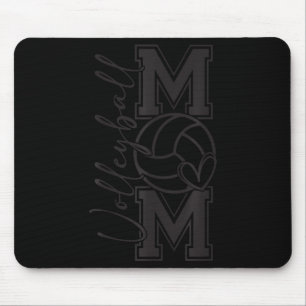Volleyball Mama Mom Coquette Volleyball Bow Game D Mouse Pad