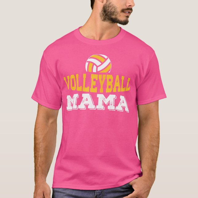 Volleyball Mama Mum T-Shirt (Front)