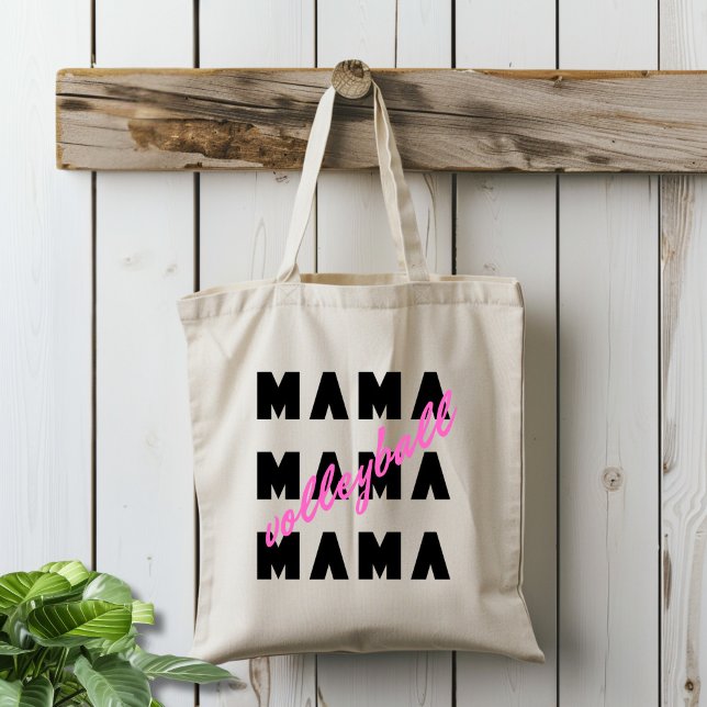 Volleyball Mama Tote Bag (Creator Uploaded)