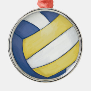 Volleyball Metal Tree Decoration